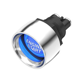 BLUE Ignition Switch for Engine Starter 12V 50A 3 Pin SPST Keyless Momentary ON OFF
