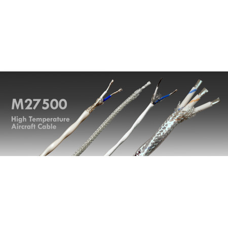 MIL Aircraft Cables 2 X AWG 24 Cavo Aeronautico Schermato serie  M27500-24TE2T14 €5.43