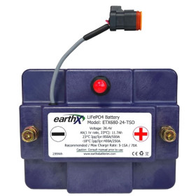 EARTHX ETX680-24-TSO BATTERIA AL LITIO PER AEREI 26.4V, 1 hr/ 1C rate - 11.7ah, Case U (FAA Approved for GA Aircraft)