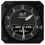Altimetro rotondo autonomo Con Batteria BACKUP(master) con pressione interna sensori. Due aghi + display LCD (disponbile solo 8