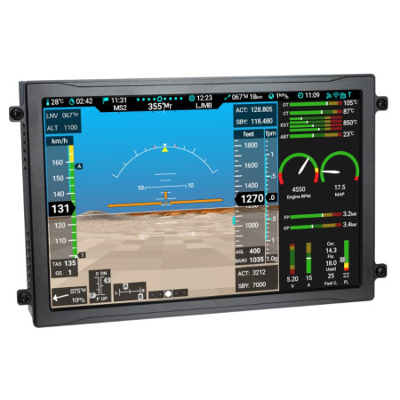 Nesis IV PFD screen size 10.1” Nesis comes with Kliky,AHRS and GPS unit, GPS antenna, OAT probe, Itrequires EMS to be present o
