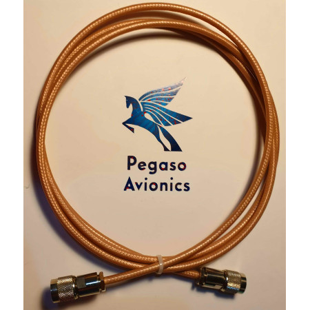Cavo Coassiale RG400 1,5mt  Certificato 50 Ohm Termniazione 2x TNC Mil Spec Mil-C-17