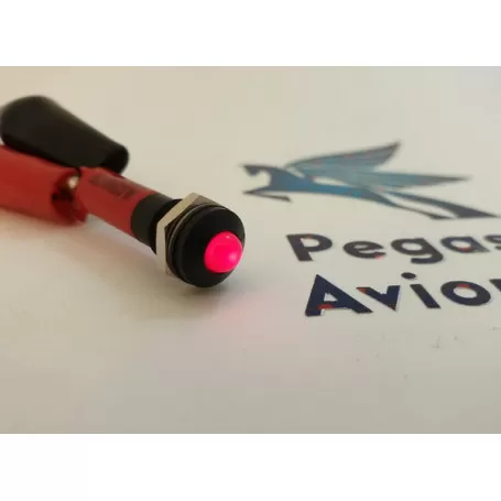 Spies - Led High Brightness SUNLIGHT Red Led Indicator visible under direct sunlight. Black chromed cap. Made in U.S.A. €11.90