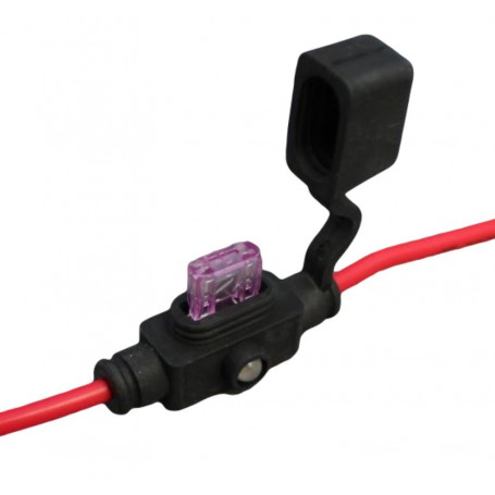 Portafusibile mini lama antispruzzo in linea con LED, AWG 12 Ideale per Rotax DUCATI