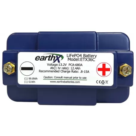 Sports batteries EARTHX ETX36C 13.2V, 1 hr/ 1C rate - 12ah, Case C €506.06