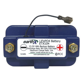 EARTHX ETX104 BACK UP BATTERY, 13.2V, 4Ah