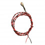 Amber Led light for aircraft/car batteries with 183cm wire 24V