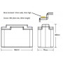 EARTHX ETX900  BATTERIA AL LITIO PER AEREI 13.2V,13.2V, 1 hr/ 1C rate - 15.6ah, Case E