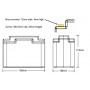 EARTHX ETZ14C 13.2V, 1 hr/ 1C rate - 6,8ah, Case C