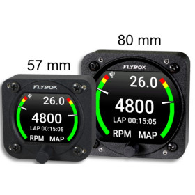 Omnia80 Engine Tachometer + Mainfold Absolute Pressure (80 mm)