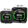 Omnia80 Engine Tachometer + Manifole Absolute Pressure (80 mm)