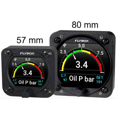 Omnia80 Oil Pressure + Oil Temperature + Coolant Temperature (80 mm)