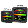 Omnia80 Volt Meter + Dual Amperometer with Diagnostics (80 mm)
