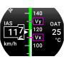 Omnia57 - Air speed indicator + Outside Air temperature (57 mm)