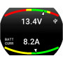 Omnia80 Volt Meter + Dual Amperometer with Diagnostics (80 mm)