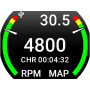 Omnia80 Engine Tachometer + Mainfold Absolute Pressure (80 mm)