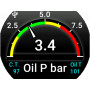 Omnia80 Oil Pressure + Oil Temperature + Coolant Temperature (80 mm)