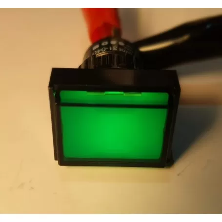 Spies - Led Indicatore LUCE Verde  Marca eao , Made in Swiss  24*18mm lampadina sostituibile , contatti a saldare. €24.00