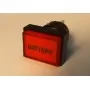 Indicatore LUCE Rossa con Etichetta BATTERY  Marca eao , Made in Swiss  24*18mm lampadina sostituibile , contatti a saldare.