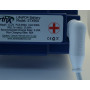 Cavo Batteria aeronautico assemblato AWG 6 BIANCO Testa ad occhiello 5mm - 6mm