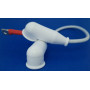 Cavo Batteria aeronautico assemblato AWG 6 BIANCO Testa ad occhiello 5mm - 6mm