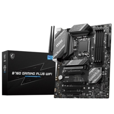 MSI B760-P II GAMING PLUS WIFI LGA1700 4XDDR5DC-6800O.C. 1XHDMI 1XDP 1XPCIE4.0X16 2XM.2 4XSATA3R GBLAN USB3.2 WIFI-6E BT ATX
