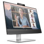 HP Monitor E24mv G4 609,6 mm (24,0") Class Webcam Full HD - 16:9 - Nero, Argento - 60,5 cm (23,8") Viewable - Tecnologia In-pla
