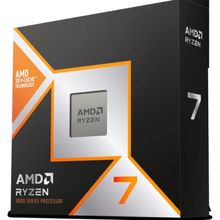 AMD CPU RYZEN 7, 9800X3D AM5, 5.2 GHZ 8-16 Thread sbloccati, Architettura Zen 5, 104 MB di Cache, TDP 120W, Fino a 5.2 GHz di F