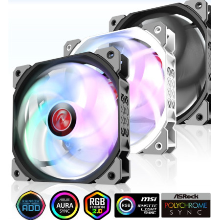 RAIJINTEK DISSIPATORE CASE AGERAS 12 ARGB-3 3xFAN ANTIRUMORE 5 PALE