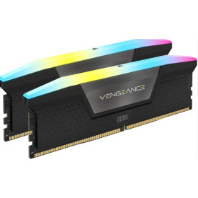 DDR5 64GB 2 x 32GB DDR5 6400 CORSAIR RAM VENGEANCE RGB  CL32-40-40-84 1.40V INTEL XMP - BLACK