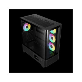 GAMDIAS CASE MID TOWER ATLAS P2 CG 2xTG 4x120mm ARGB+HUB DISPLAY