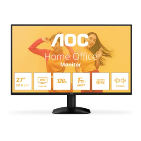 MONITOR AOC LCD IPS LED 27" WIDE FRAMELESS 120HZ 27B2DA 4MS MM FHD 1000:1 BLACK VGA DVI HDMI VESA