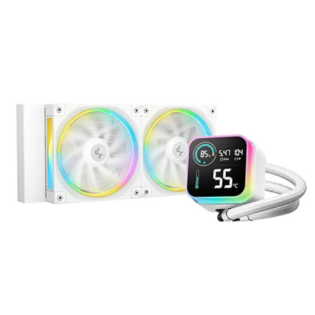 DEEPCOOL RAFF. LIQUIDO LQ240 ARGB BIANCO DISPLAY
