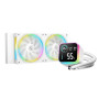 DEEPCOOL RAFF. LIQUIDO LQ240 ARGB BIANCO DISPLAY