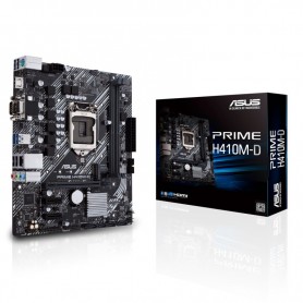 ASUS PRIME H410M-D H410 LGA1200 2XDDR4DC-2933 D-SUB HDMI 1XPCIE3.0X16 4XSATA3 M.2 GBLAN USB3.2 MATX