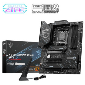 MSI X870E GAMING PLUS WIFI AM5 Wi-Fi 7 and 5G LAN, high-speed USB4, PCIe 5.0