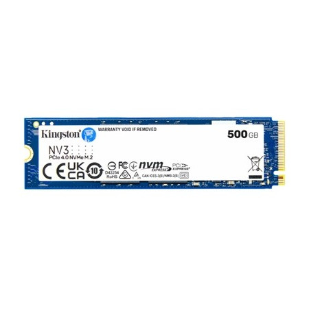 SSD M.2(2280) NVME 500GB PCIE4.0X4 KINGSTON SNV3S/500G READ:5000MB/S-WRITE:3000MB/S