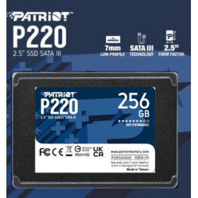 SSD 2,5'' 256GB SATA3 PATRIOT220 READ:500MB/S-WRITE:490MB/S