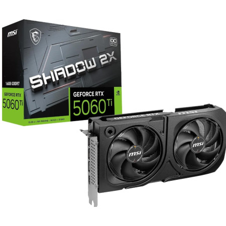 MSI GEFORCE RTX 5060 TI 16Gb DDR7 Shadow 2X OC PLUS