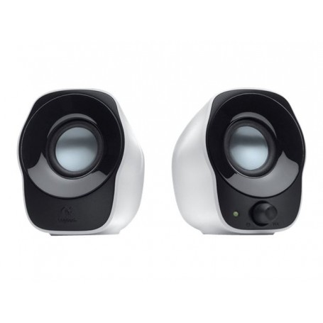 Logitech Z120 casse Stereo Speakers  Colore BiancoPotenza 1,2 W RMS Dimensioni compatteAlimentazione tramite USB Ingresso audio