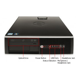 8200 Elite SFF i3-2120/4GB/128GB-SSD/DVD/Win 7 Pro CMAR ML 64bit