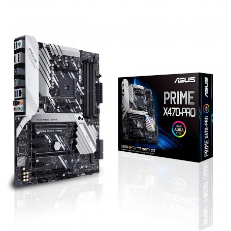 Asus PRIME X470-PRO  ATX Socket AM4, Chipset AMD X470,  Ryzen 2nd, Nero