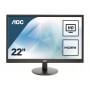 MONITOR AOC LCD LED 21.5" WIDE 5MS Full HD 700:1 BLACK VGA HDMI VESA