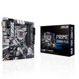 ASUS PRIME Z390M-PLUS Z390 1151 4XDDR4DC-4266O.C. VGA HDMI DVI-D 1XPCIE3.0X16 4XSATA3R M2 USB3.1 MATX