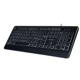 CX219 - Tastiera - retroilluminato - USB - nero
