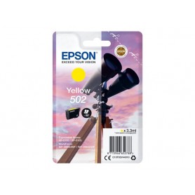Epson 502 - 3.3 ml - giallo - originale - blister - cartuccia d'inchiostro - per Expression Home XP-5100, 5105, 5150, 5155- Wor