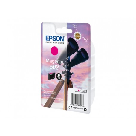 Epson 502 - 3.3 ml - magenta - originale - blister - cartuccia d'inchiostro - per Expression Home XP-5100, 5105, 5150, 5155- Wo