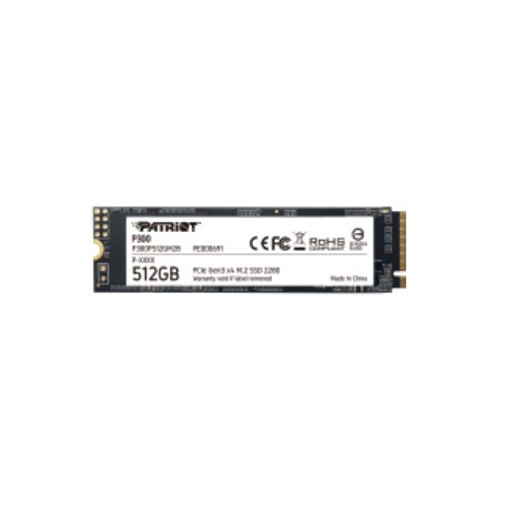 PATRIOT SSD P300 512GB M2 2280 PCIE GEN3, 1700MBS/1200MBS R/W