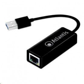 ADATTATORE DA USB3.0 A PORTA LAN FAST ETHERNET 100/1000MBIT ATLANTIS -GARANZIA 2 ANNI