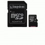MICRO SECURE DIGITAL 128GB SDCG3/128GB CLASS10 U3 V30 + ADATTATORE READ:170MB/S WRITE:70MB/S CANVAS GO PLUS KINGSTON